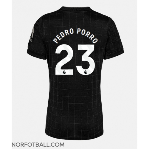 Billige Fotballdrakt Tottenham Hotspur Pedro Porro #23 Replika Bortedrakt Dame 2025-26 Kortermet Billige Fotballdrakt Tottenham Hotspur Pedro Porro #23 Replika Bortedrakt Dame 2025-26 Kortermet